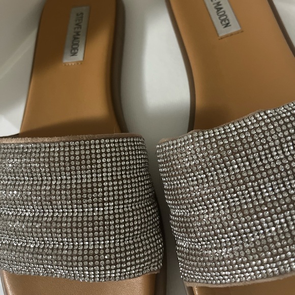 Steve Madden Rhinestone Slides - Picture 2 of 6